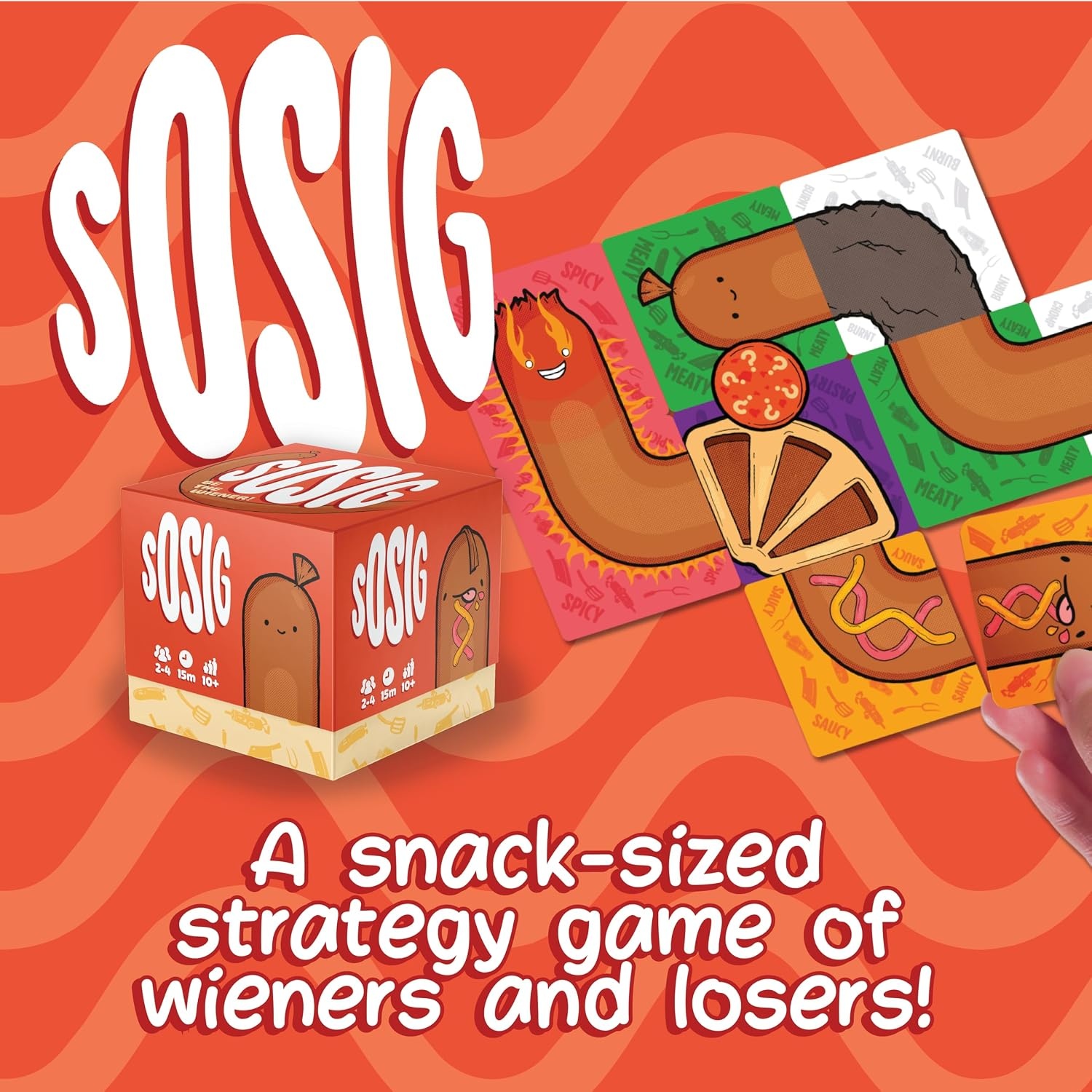 image:imageJoking Hazard Hoddog Card Game 82 Cards for Kids amp Adults Race to Build The Longest Hoddog with Fun amp Strategy Includes Ketchup Splat Cards amp RulebookSOSIG Card Game