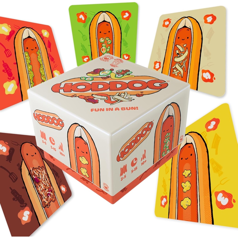 image:imageJoking Hazard Hoddog Card Game  82 Cards for Kids amp Adults Race to Build The Longest Hoddog with Fun amp Strategy Includes Ketchup Splat Cards amp RulebookHODDOG Card Game