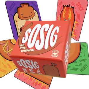 Joking Hazard Hoddog Card Game – 82 Cards for Kids & Adults, Race to Build The Longest Hoddog with Fun & Strategy, Includes Ketchup Splat Cards & Rulebook(SOSIG Card Game)